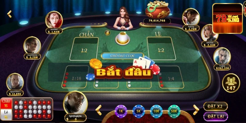 Xóc đĩa là game đổi thưởng hút khách tại 79king